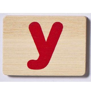 EverEarth Bamboo Name Train Letter Tablet - Y