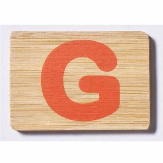 EverEarth Bamboo Name Train Letter Tablet - G
