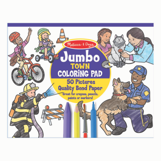 Melissa & Doug - Jumbo Colouring Pad - Town - 30250