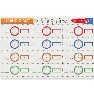 Melissa & Doug - Telling Time Write-A-Mat - 5036