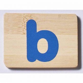 EverEarth Bamboo Name Train Letter Tablet - B