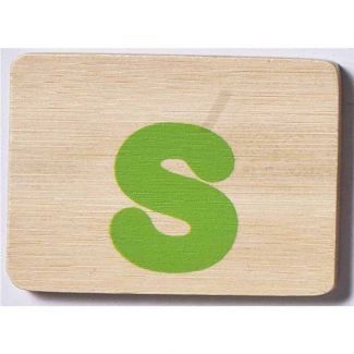 EverEarth Bamboo Name Train Letter Tablet - S