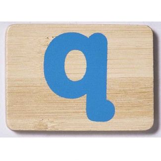 EverEarth Bamboo Name Train Letter Tablet - Q