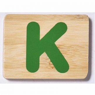 EverEarth Bamboo Name Train Letter Tablet - K