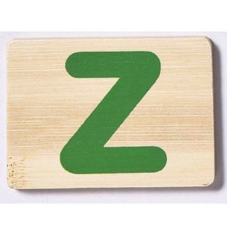 EverEarth Bamboo Name Train Letter Tablet - Z