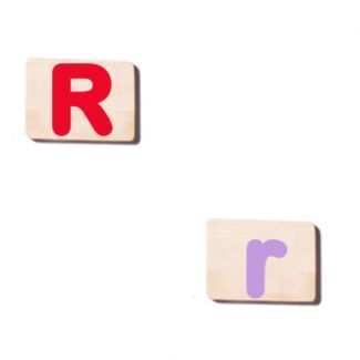 EverEarth Bamboo Name Train Letter Tablet - R