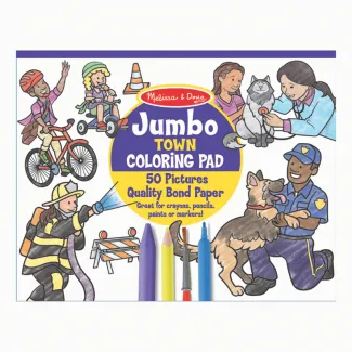 Melissa & Doug - Jumbo Colouring Pad - Town - 30250