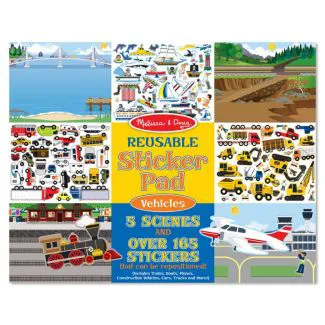 Melissa & Doug - Reusable Sticker Pad - Vehicles - 4199