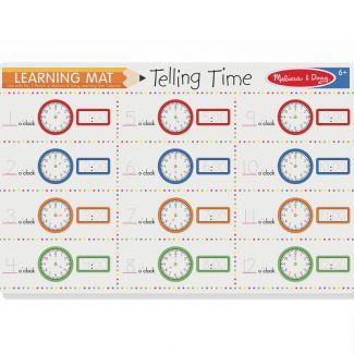 Melissa & Doug - Telling Time Write-A-Mat - 5036