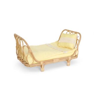 Poppie Toys - Poppie Duvet and Pillow Set with Fringe - Yellow