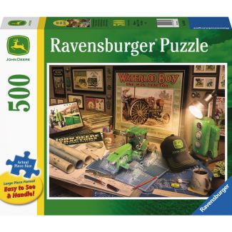 Ravensburger Puzzle - John Deere Work Desk - 500pc Large Format