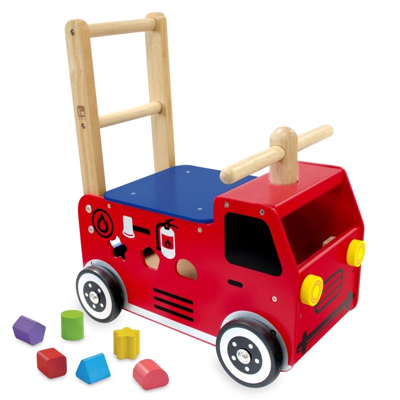 Wooden fire discount truck ride on