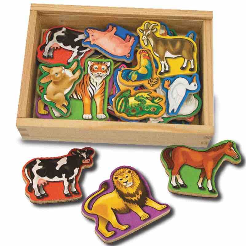 Melissa & Doug - Wooden Animal Magnets | Knock On Wood Toys