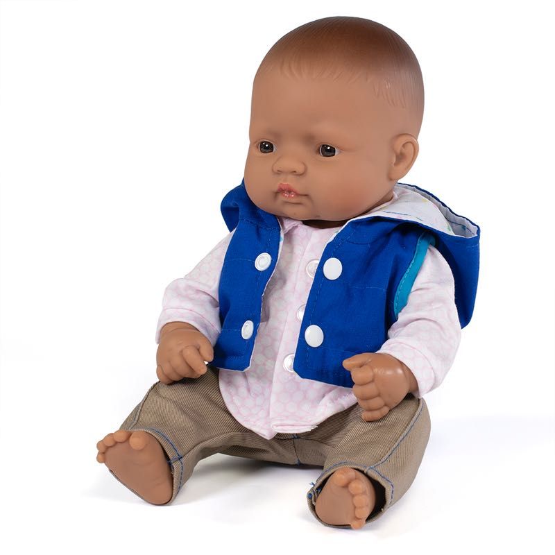 Miniland Anatomically Correct Baby Latin American Boy and Outfit