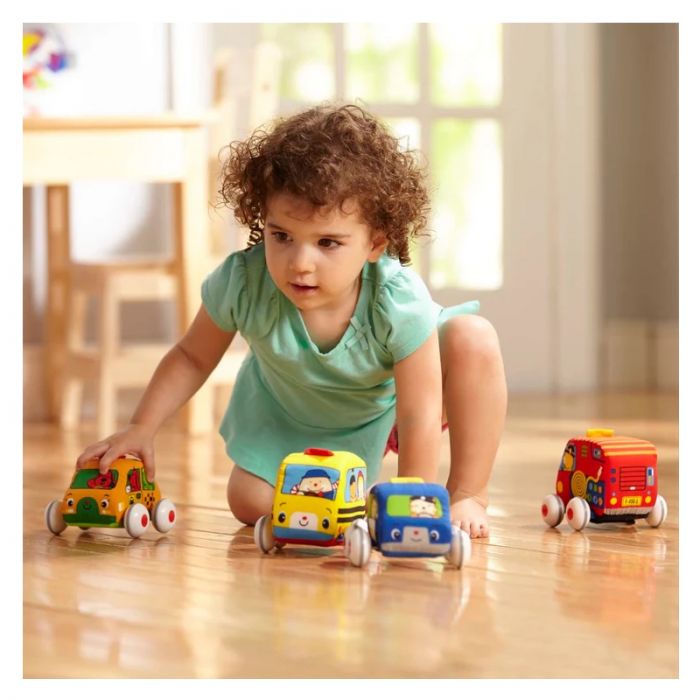 Melissa Doug K s Kids Pull Back Town Vehicles Knock On