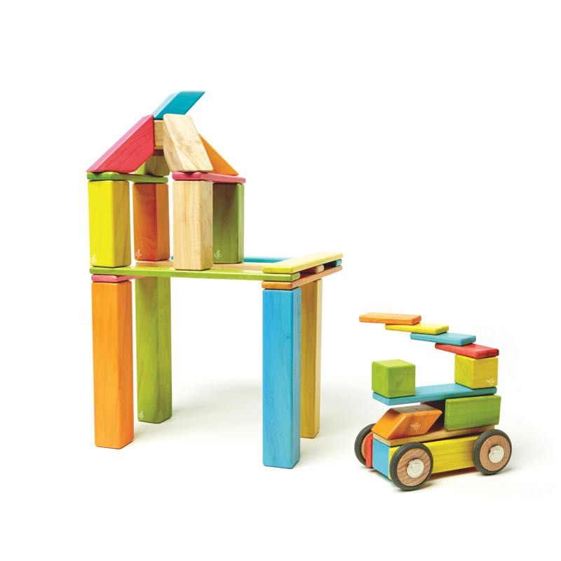 Tegu Wooden Blocks Tints 42 Piece Knock On Wood Toys