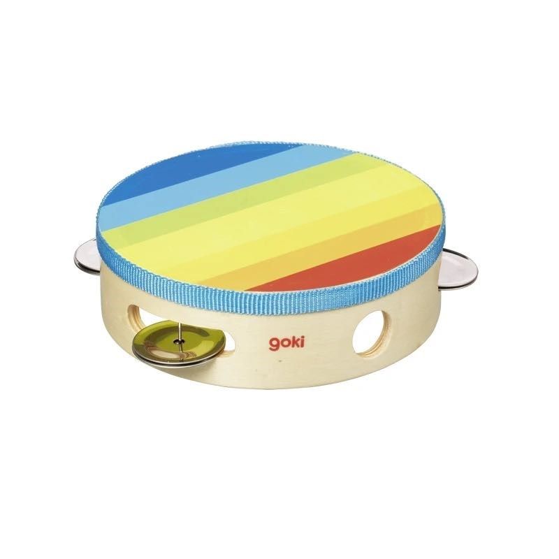 Goki Tambourine with Bells Knock On Wood Toys