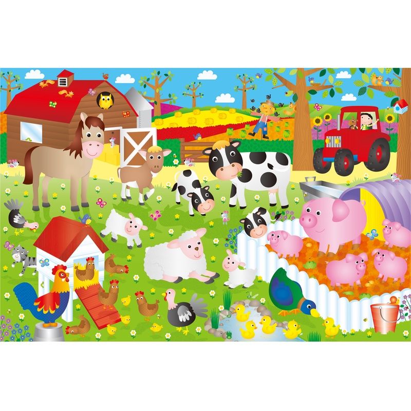 Galt Farm Giant Floor Puzzle 30pcs Knock On Wood Toys