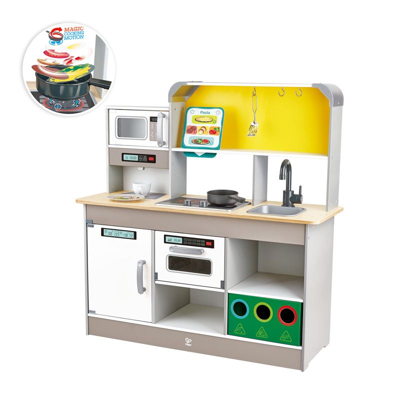 Hape Deluxe Kitchen With Fun Fan Stove Knock On Wood Toys