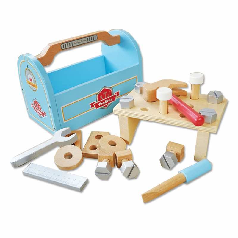 Indigo Jamm Little Carpenters Tool Box Childrens Wooden Tool Box