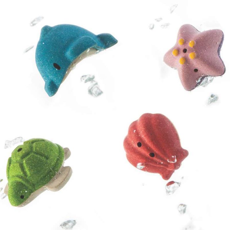 Plan Toys Sea Life Bath Set Knock On Wood Toys