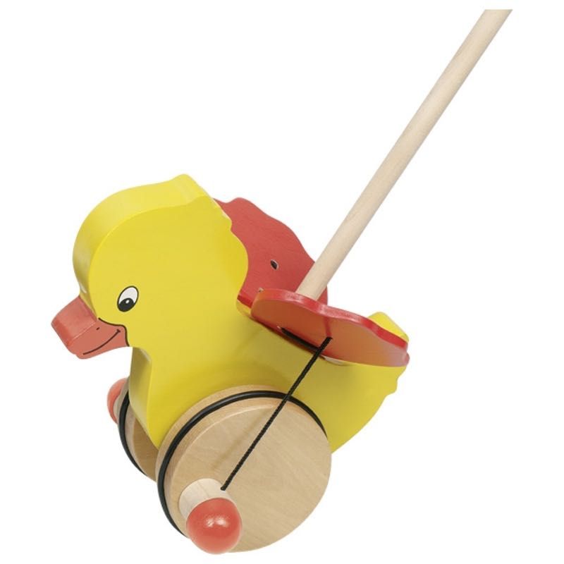 Goki Tweedy Push Along Wooden Push Along Toys Wooden Animals
