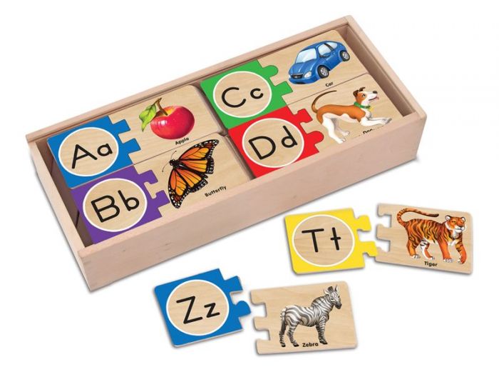 Melissa & Doug Self - Correcting Alphabet Letter Puzzles