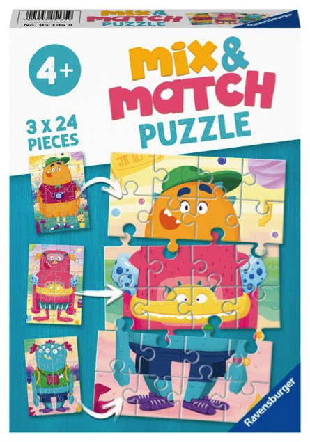 Ravensburger Puzzle - Mix-Up Monsters - Fun Mix & Match Puzzles Online